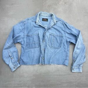 Greatland Apparel Cropped Denim Button Down
